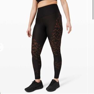 Lululemon Mapped Out High Rise Tight 28" *Camo Sz4